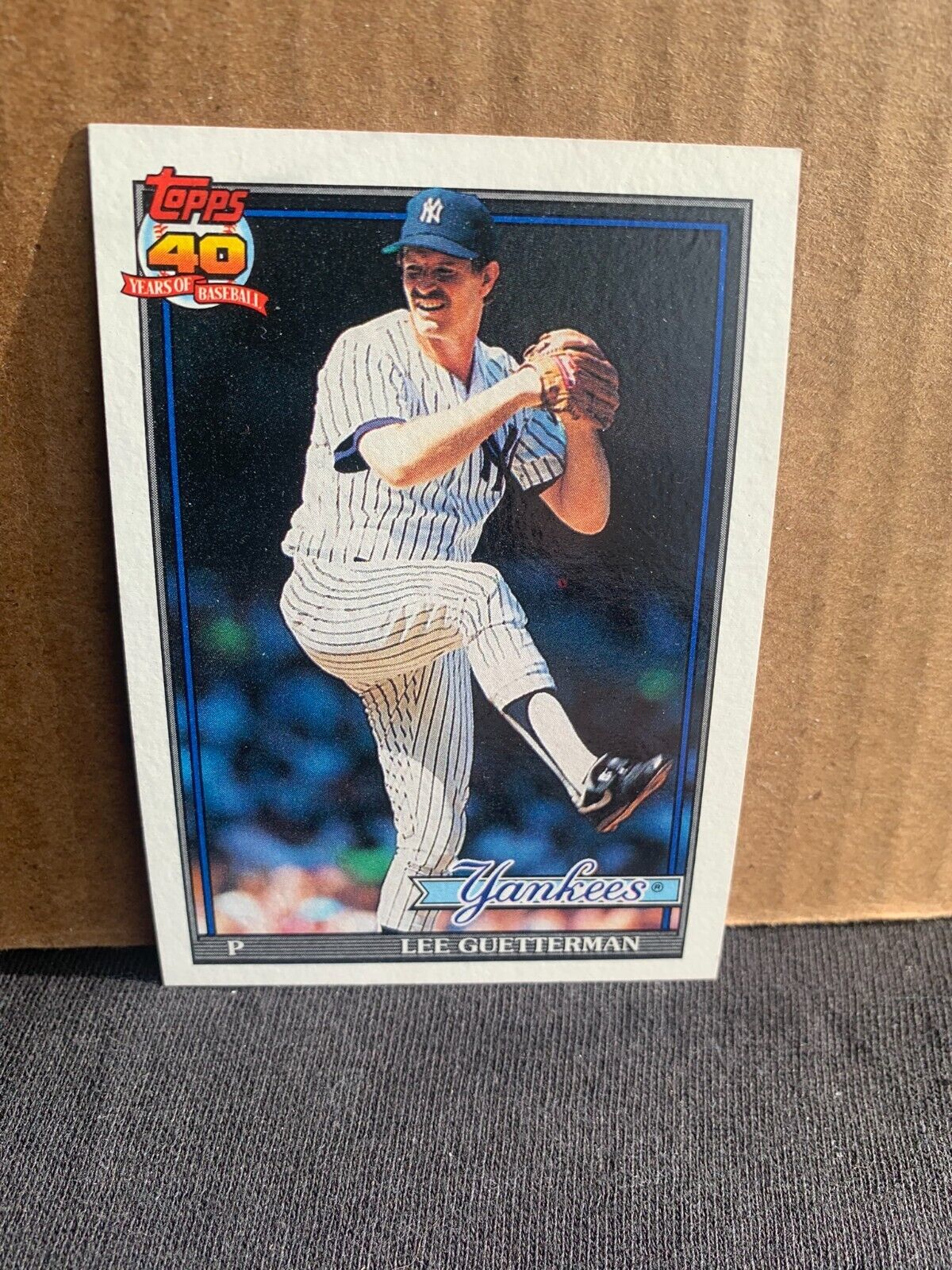 1991 Topps Baseball Card New York Yankees Lee Guetterman