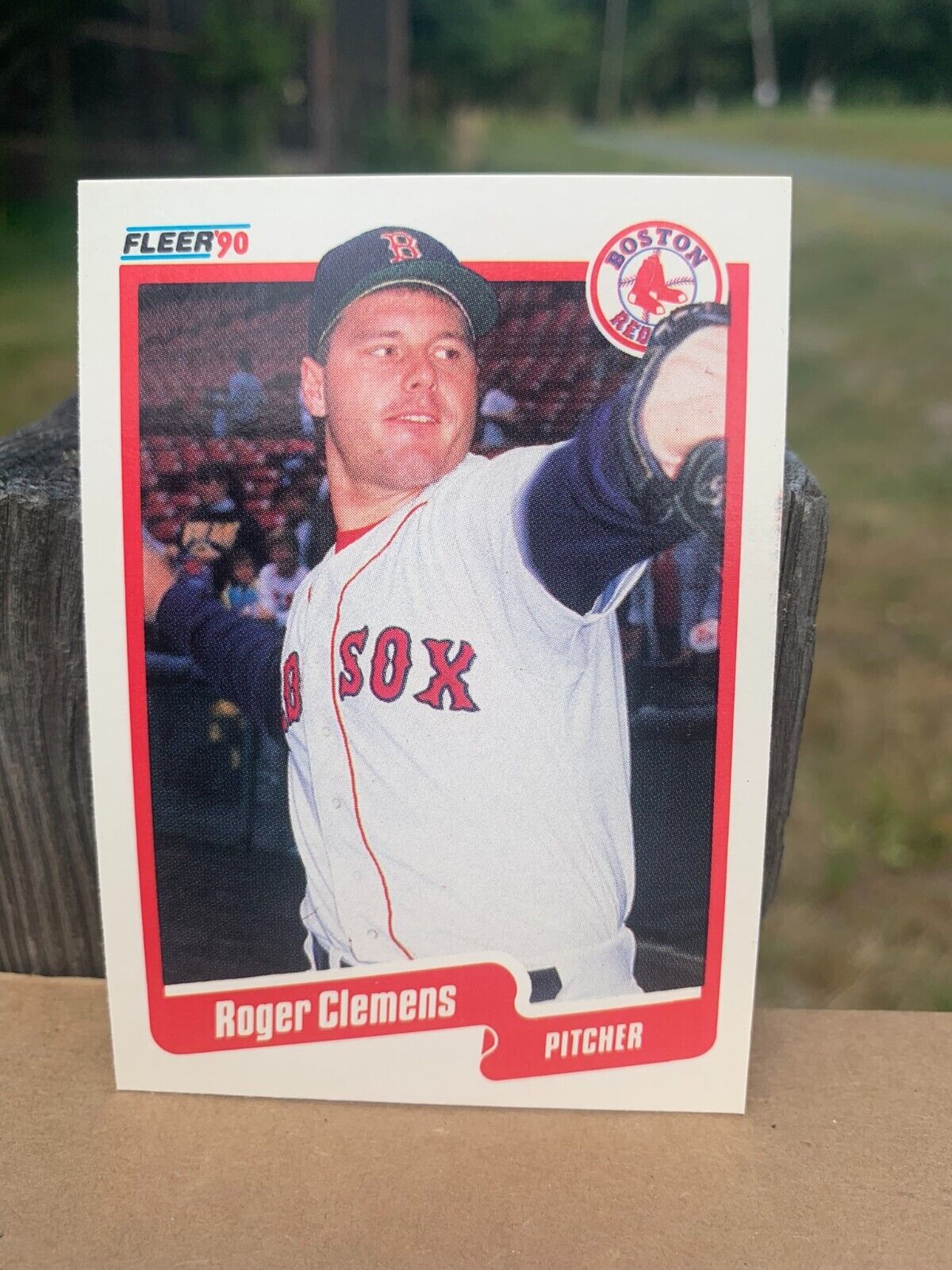 1990 Fleer Baseball Card Boston Red Sox Roger Clemens