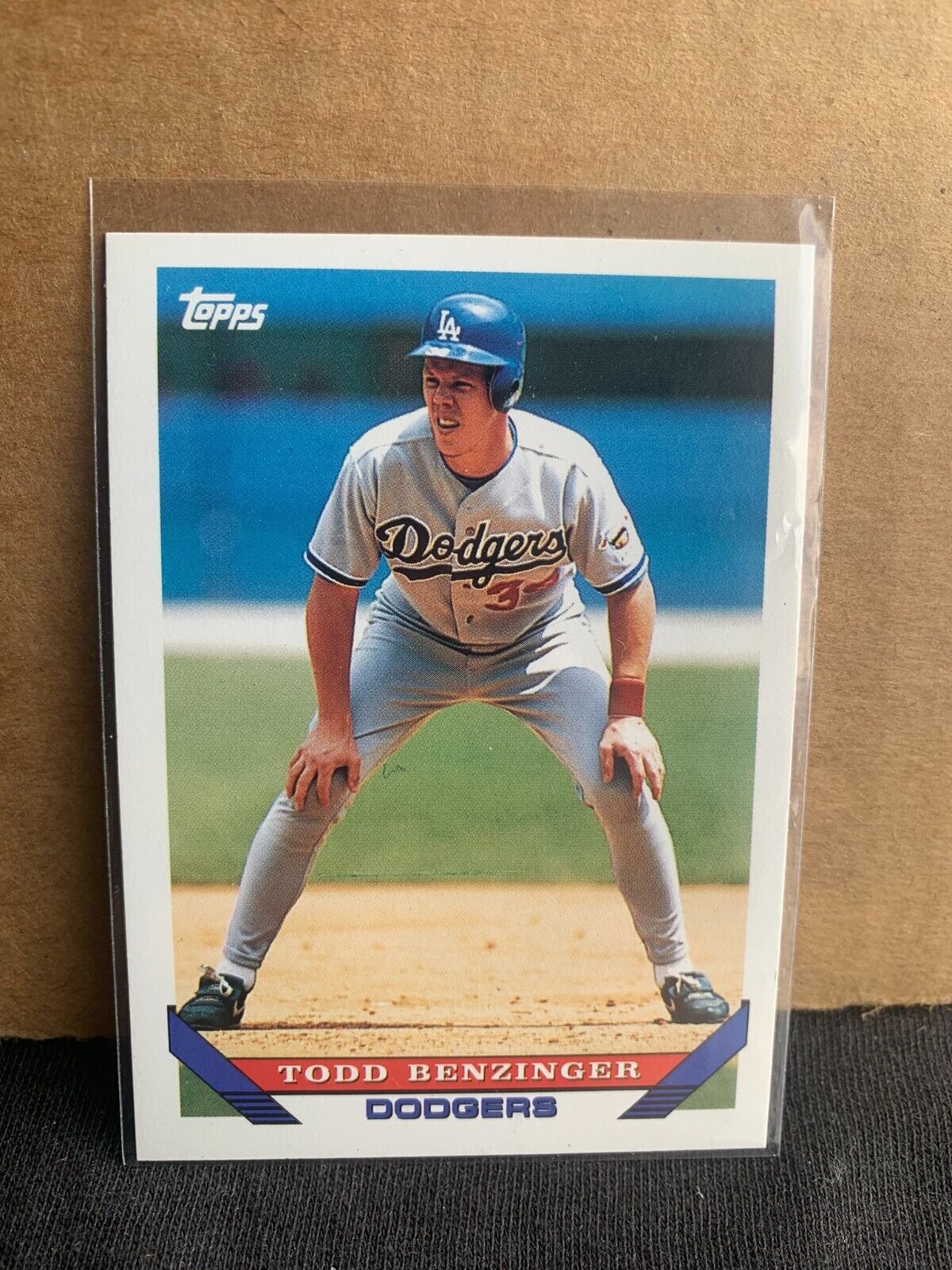 1993 Topps Baseball Card Los Angeles Dodgers Todd Benzinger