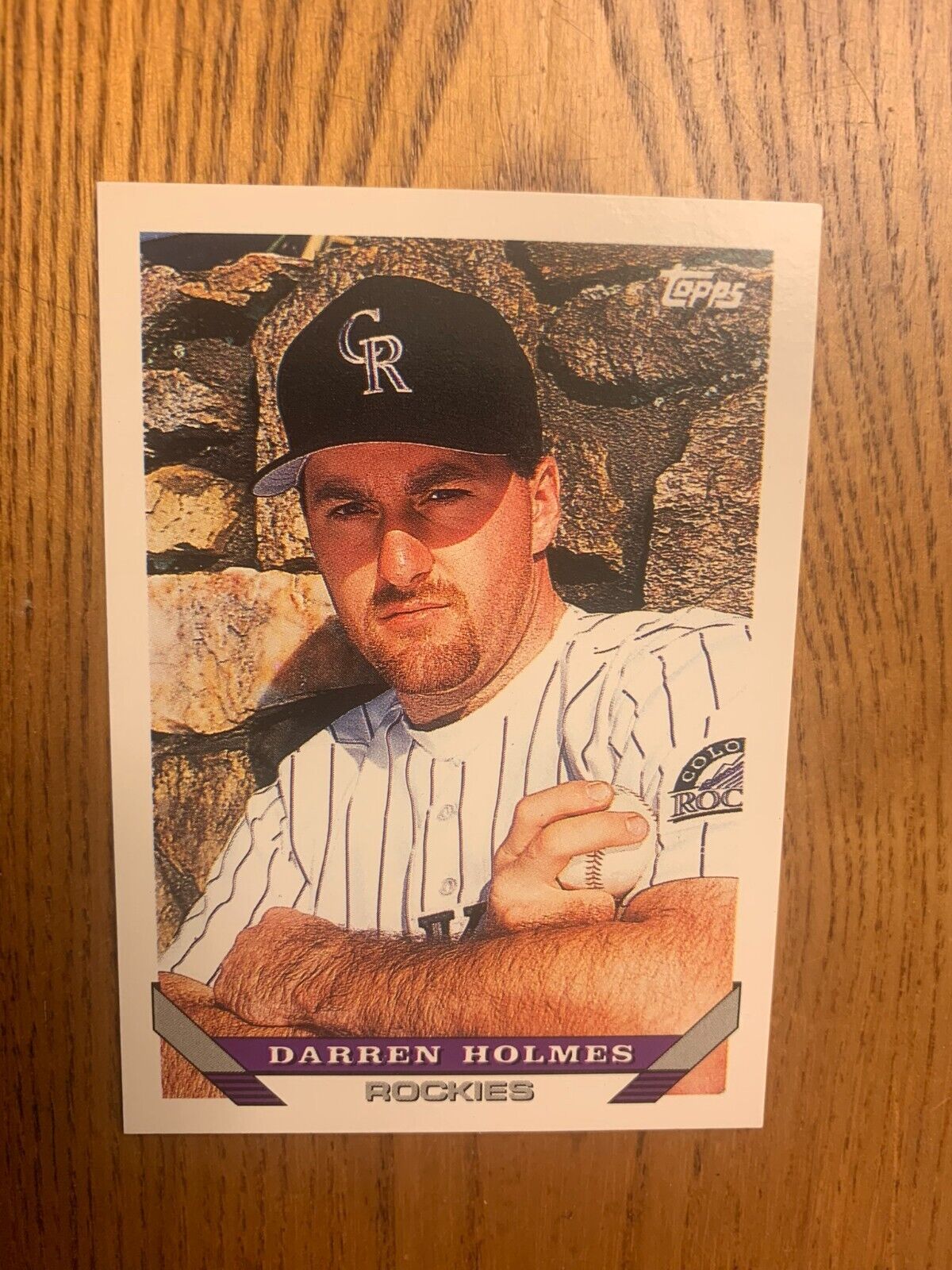 1993 Topps Baseball Card Colorado Rockies Darren Holmes