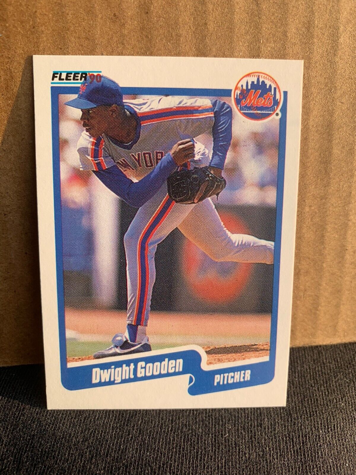 1990 Fleer Baseball Card New York Mets Dwight Gooden