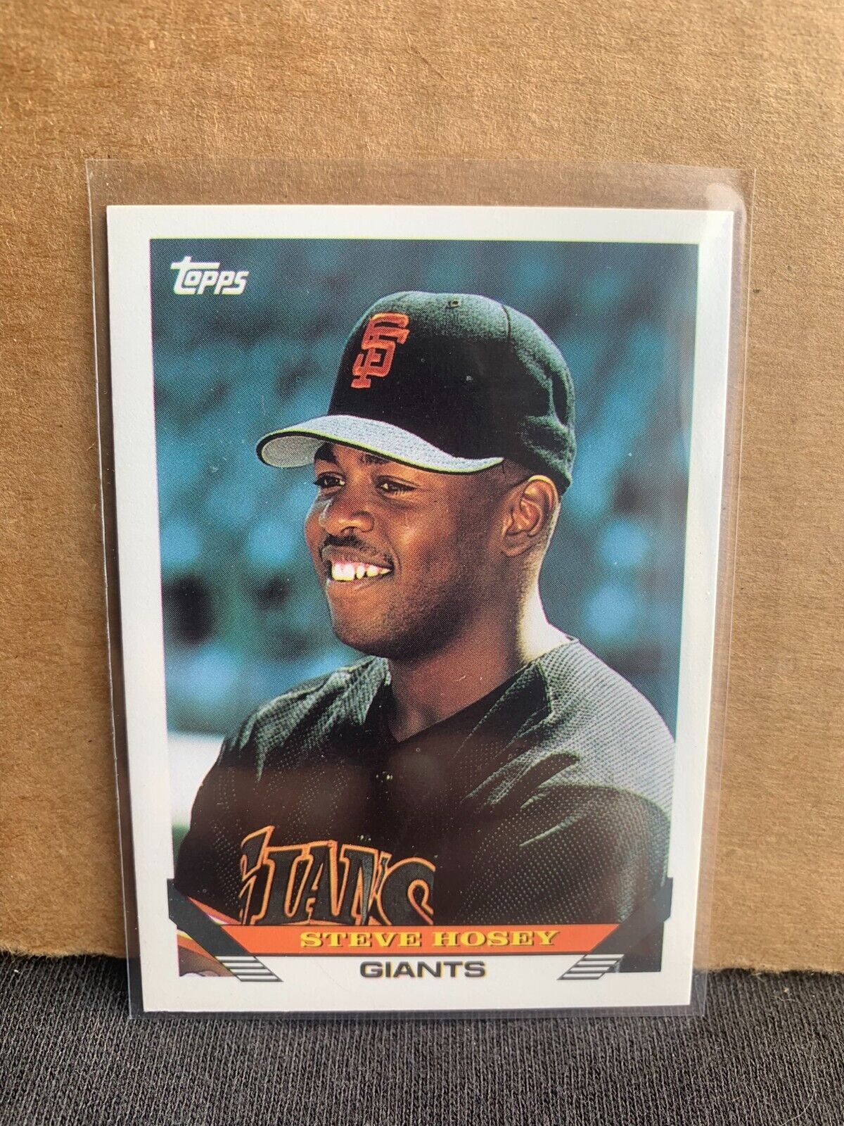 1993 Topps Baseball Card San Francisco Giants Steve Hosey