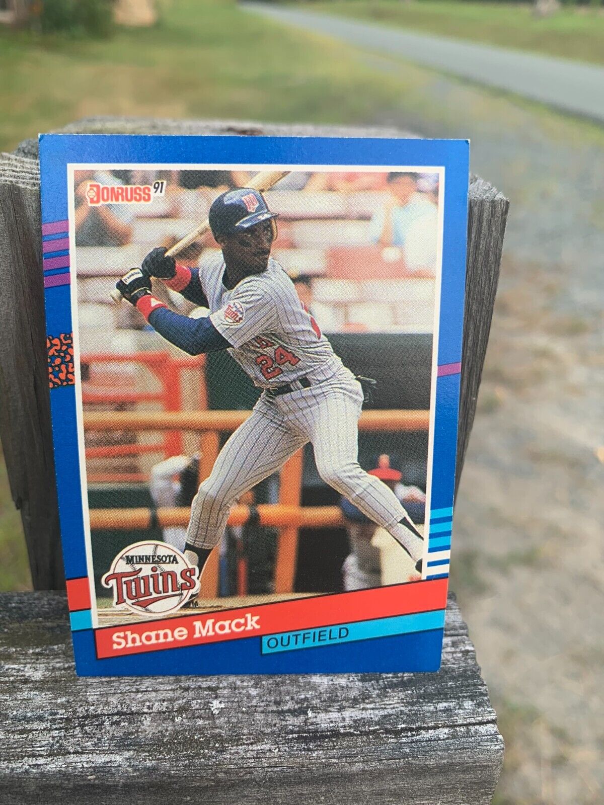 1991 Donruss Baseball Card Minnesota Twins Shane Mack