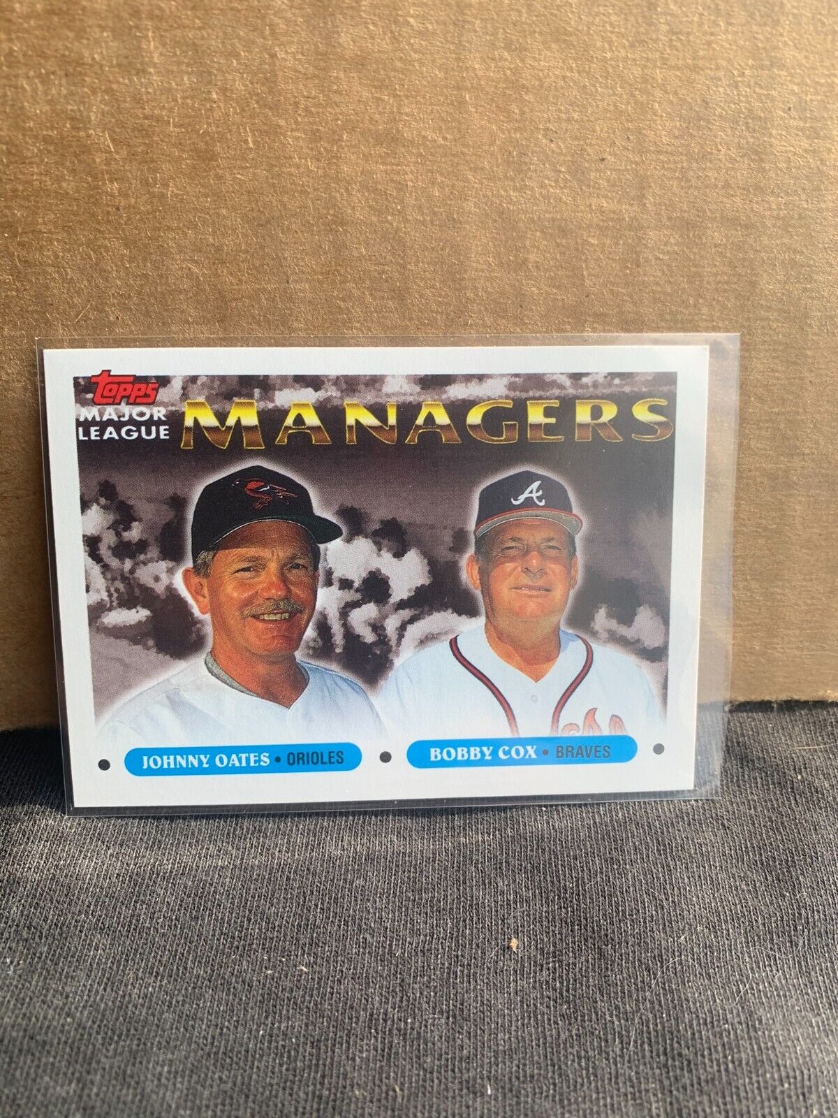 1993 Topps Baseball Card Managers Johnny Oates Bobby Cox 