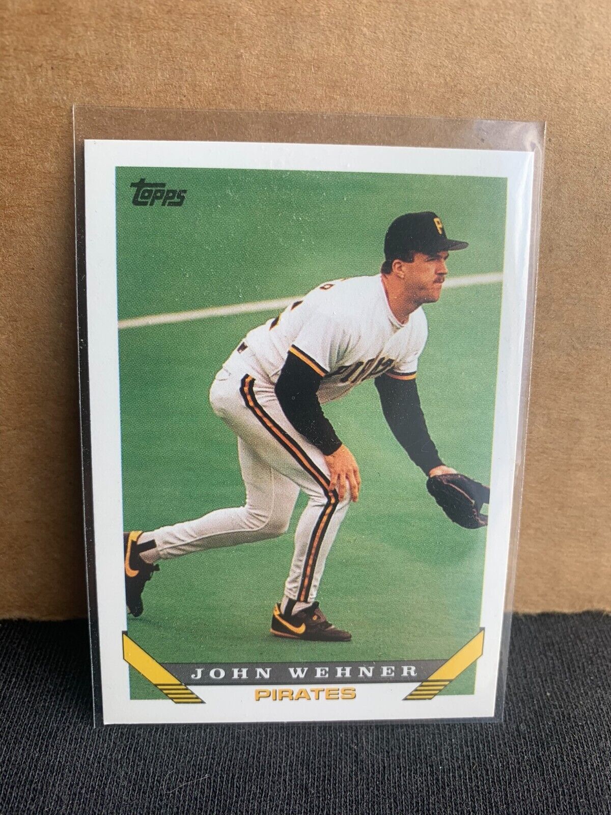 1993 Topps Baseball Card Pittsburgh Pirates John Wehner