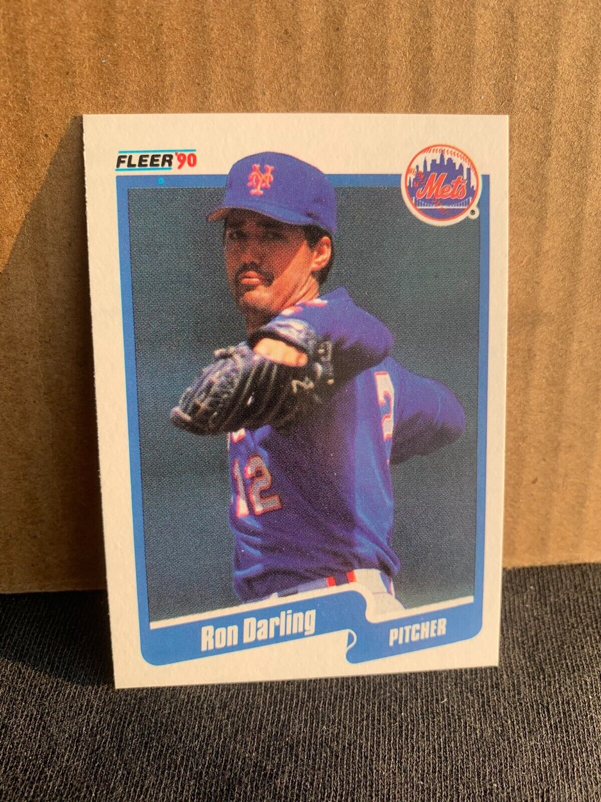1990 Fleer Baseball Card New York Mets Ron Darling