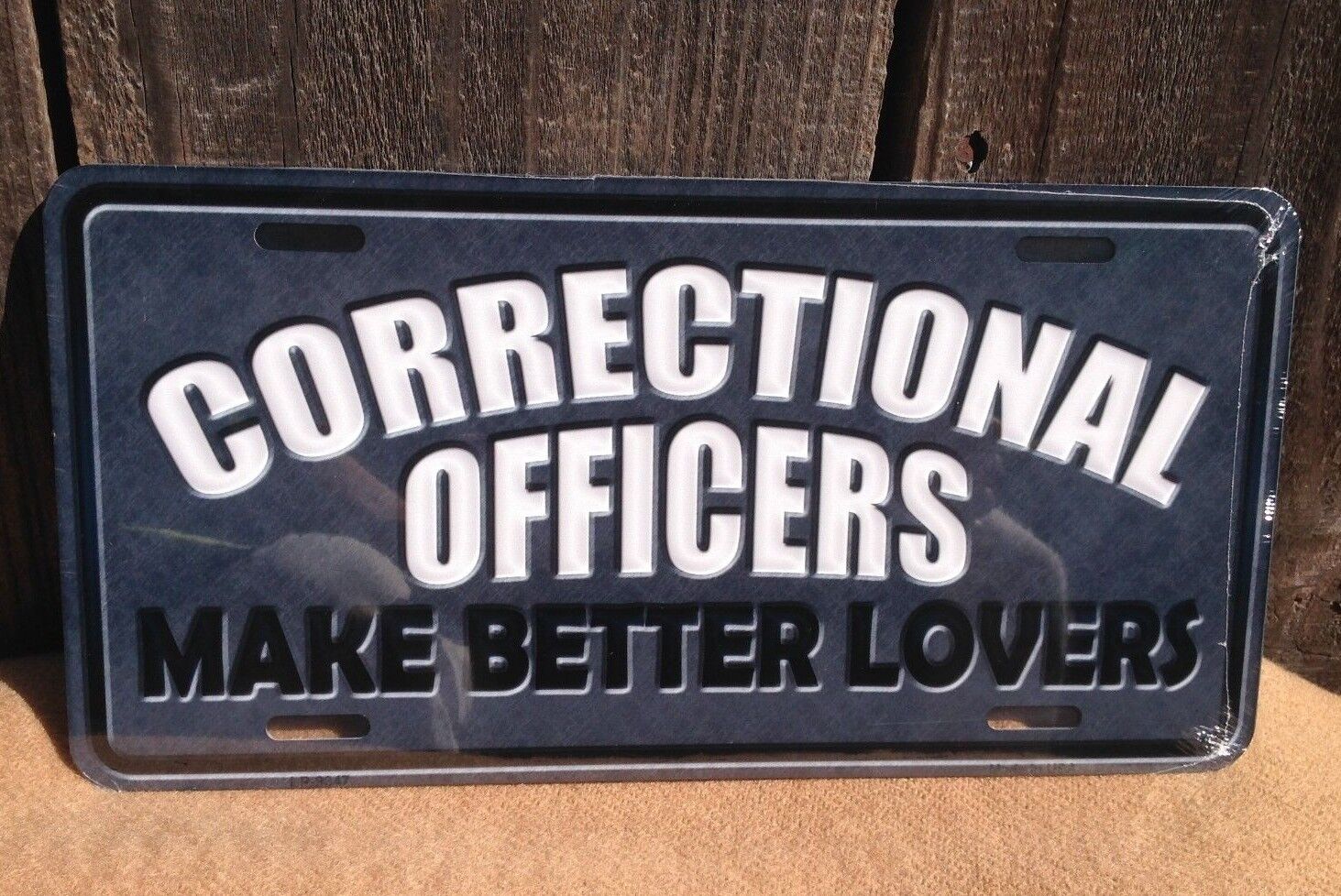 Corrections Officer Love Thin Silver Line License Plate Truck Auto Car Tag