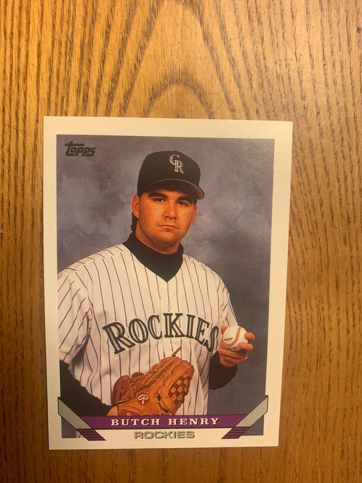 1993 Topps Baseball Card Colorado Rockies Butch Henry