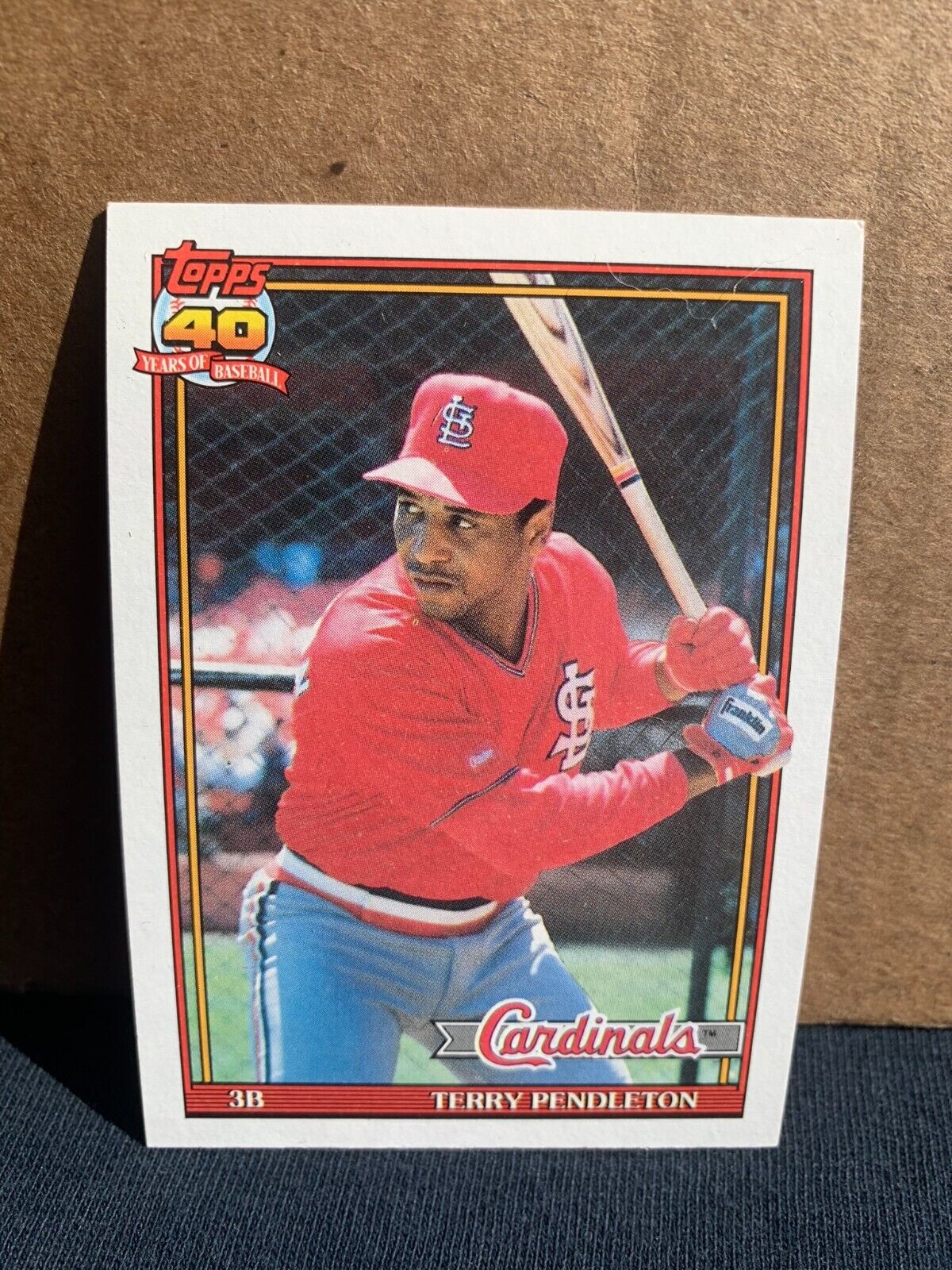 1991 Topps Baseball Card St. Louis Cardinals Terry Pendleton