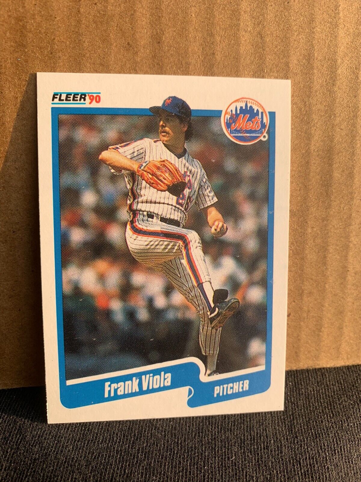 1990 Fleer Baseball Card New York Mets Frank Viola