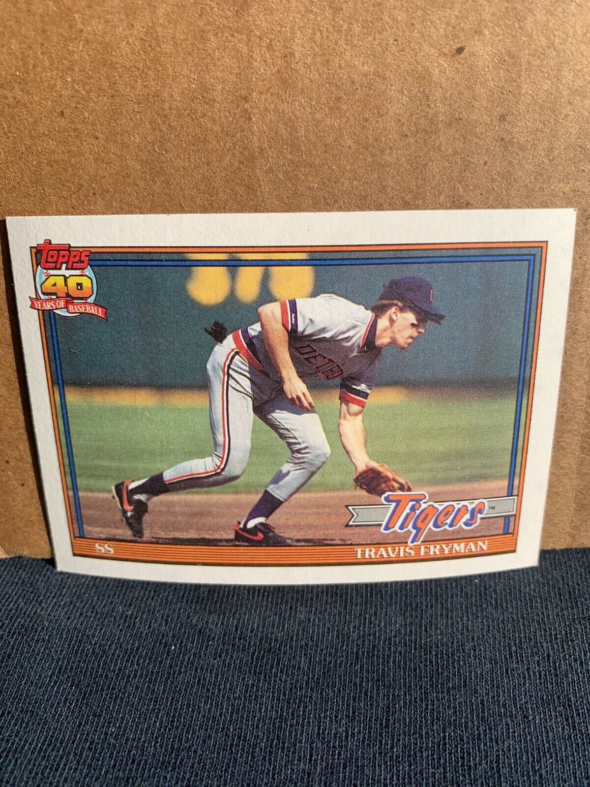 1991 Topps Baseball Card Detroit Tigers Travis Fryman