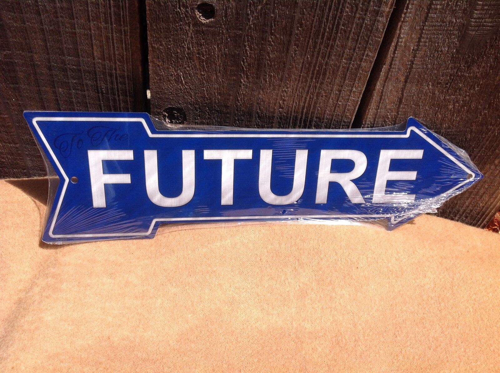 Future This Way To Arrow Sign Directional Novelty Metal 17" x 5"