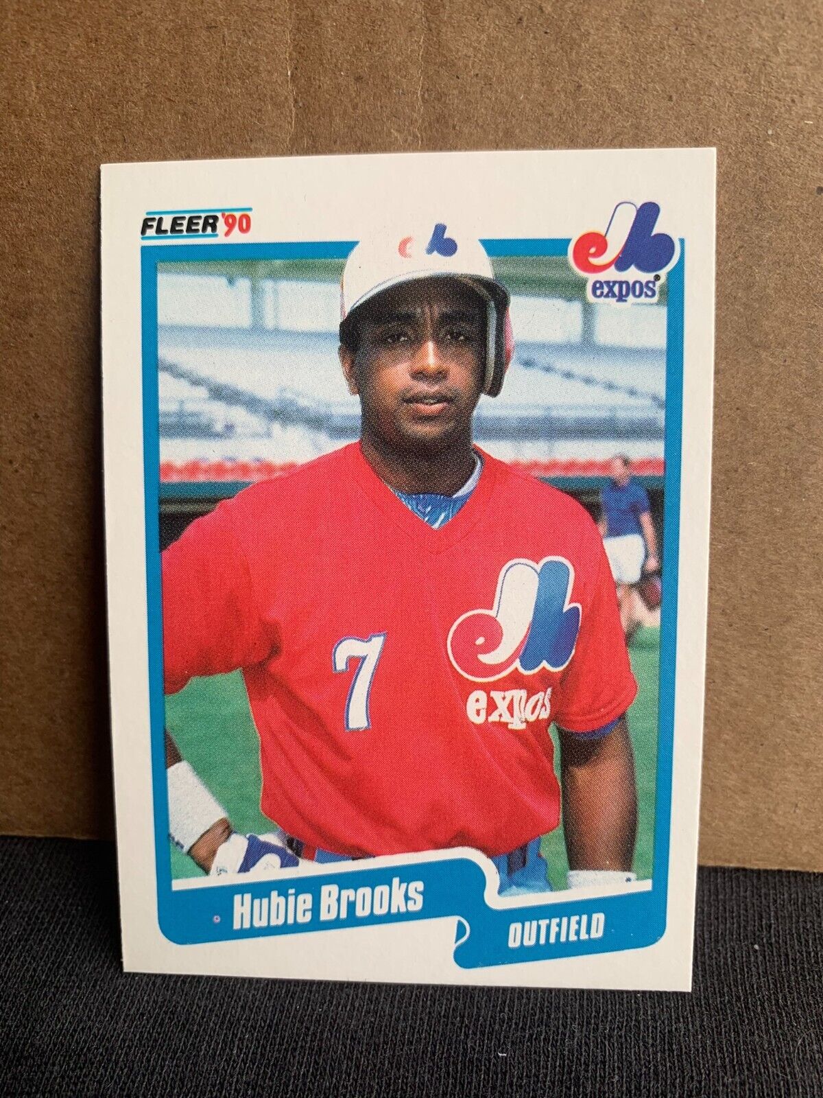 1990 Fleer Baseball Card Montreal Expos Hubie Brooks