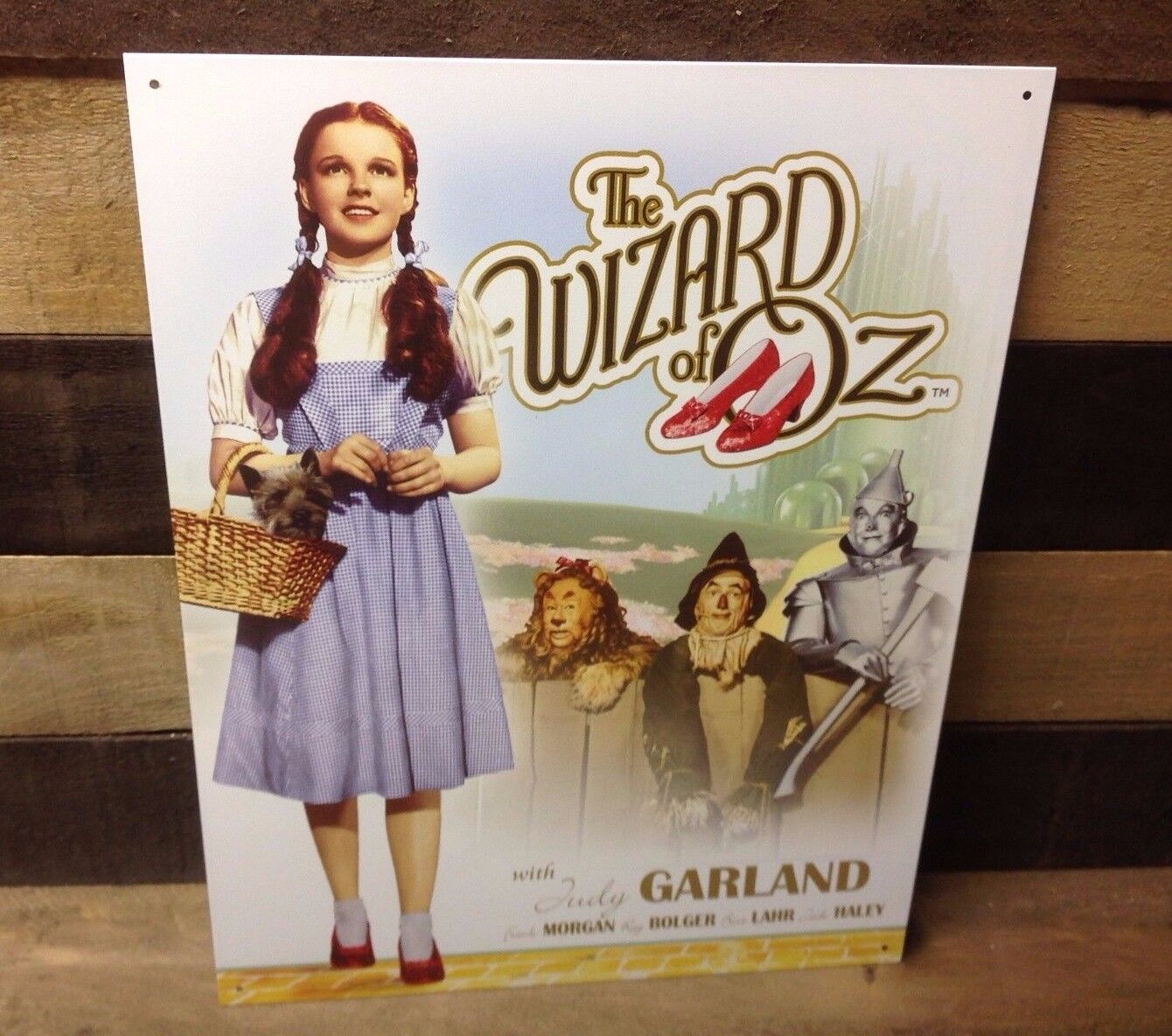 Wizard Oz Dorothy Judy Garland Metal Sign Tin Vintage Movie Cover Garage Wall 