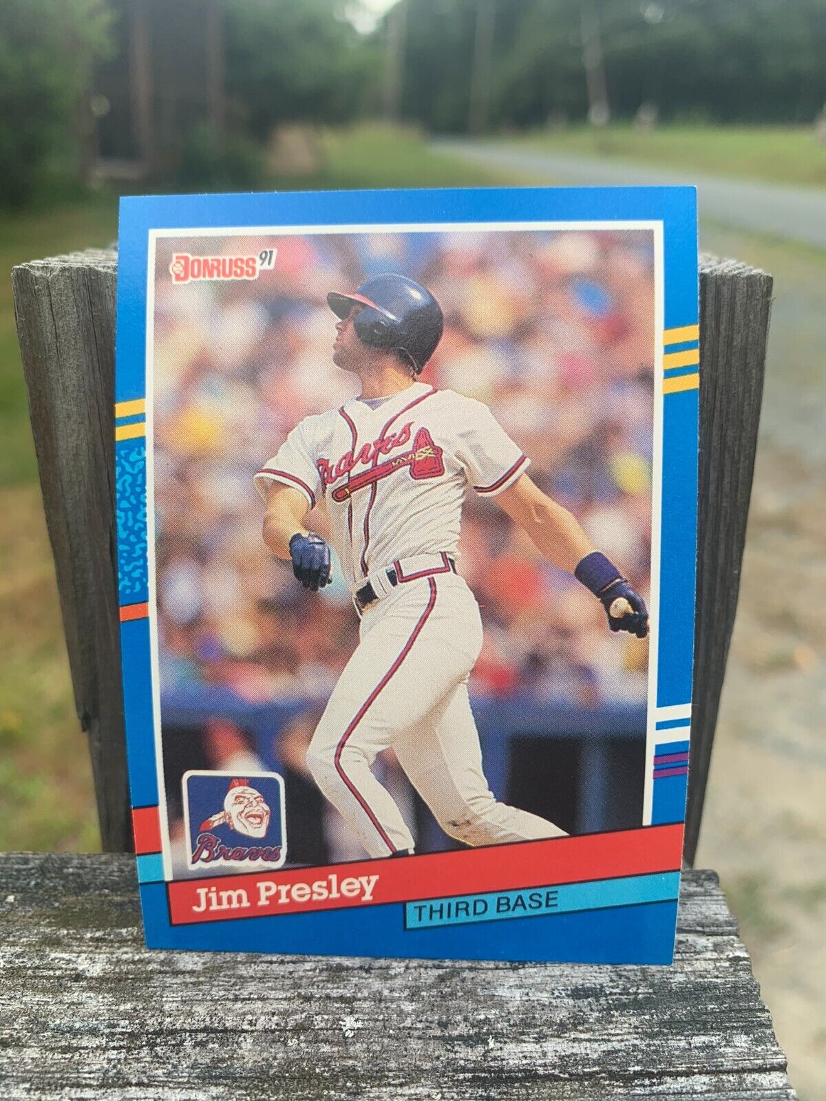 1991 Donruss Baseball Card Atlanta Braves Jim Presley