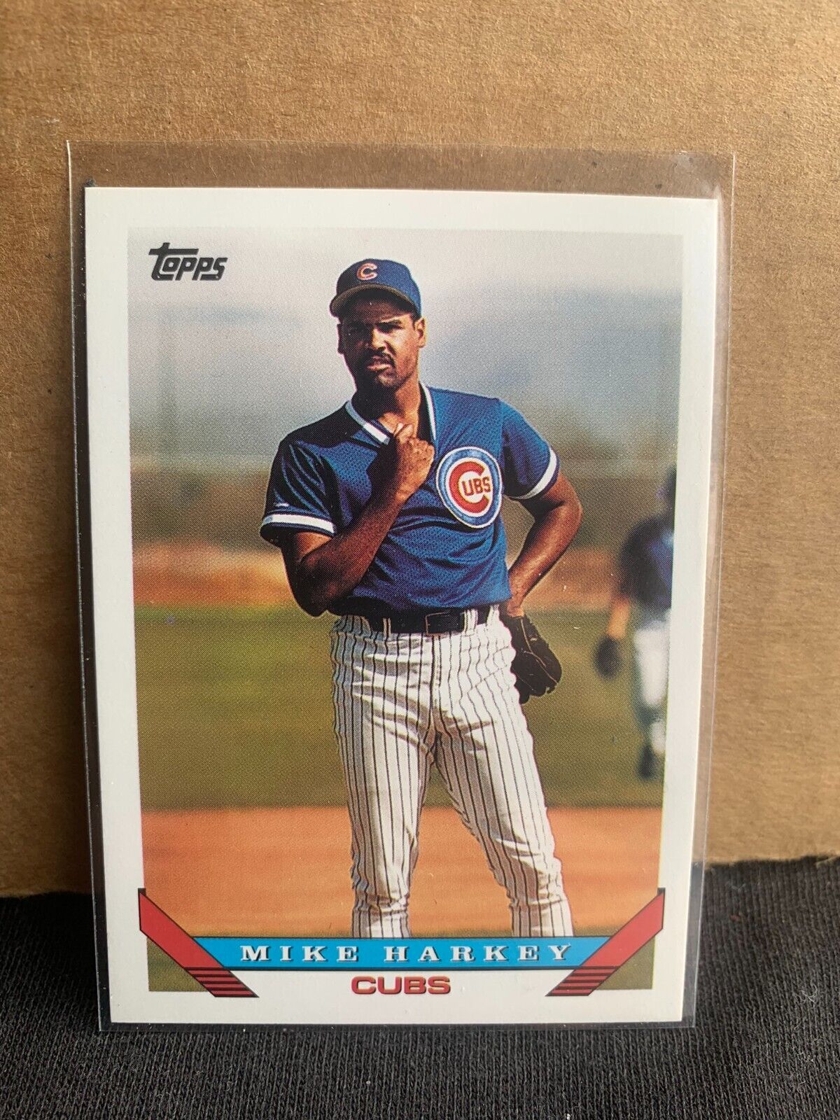1993 Topps Baseball Card Chicago Cubs Mike Harkey 