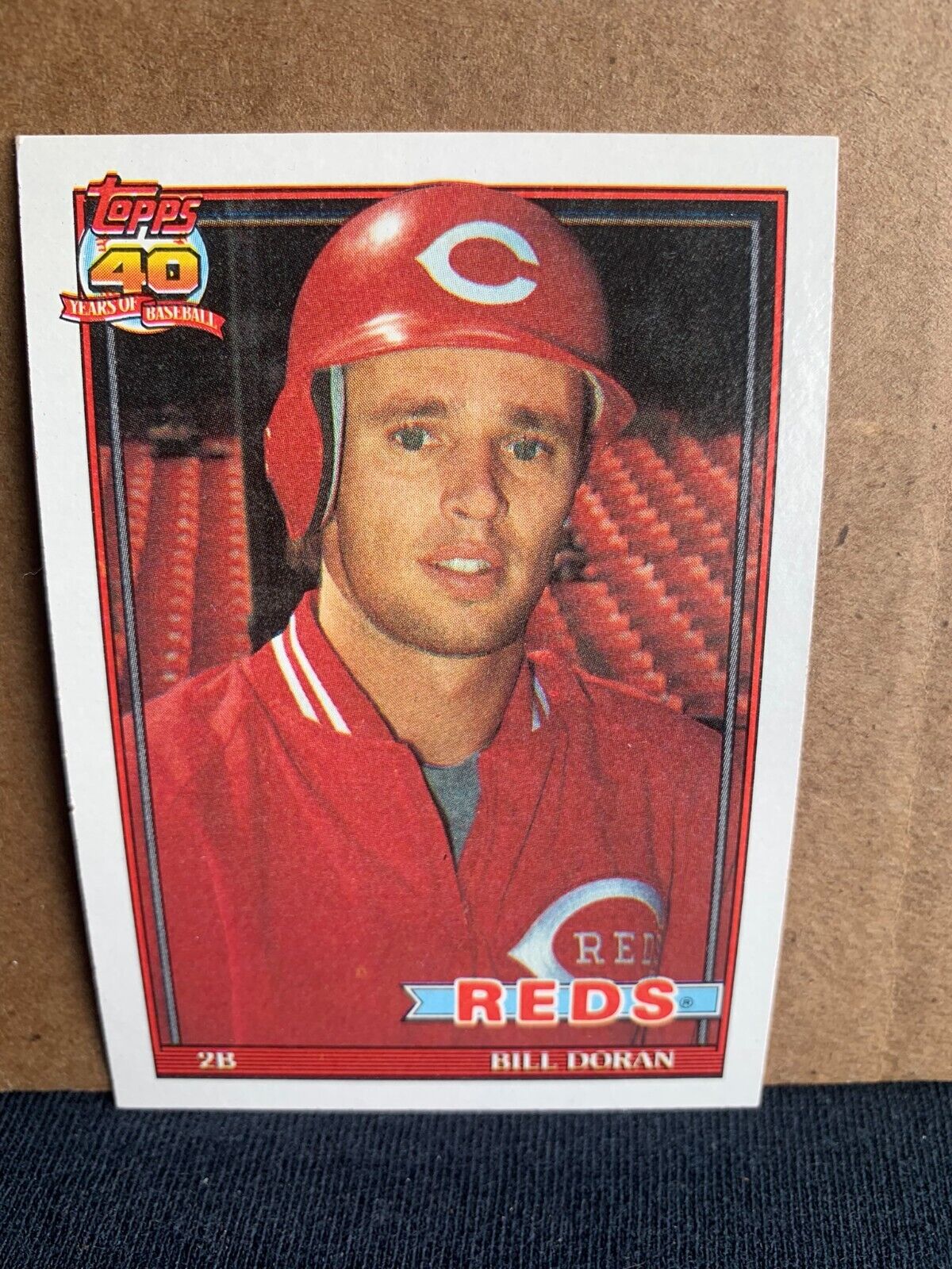 1991 Topps Baseball Card Cincinatti Reds Bill Doran