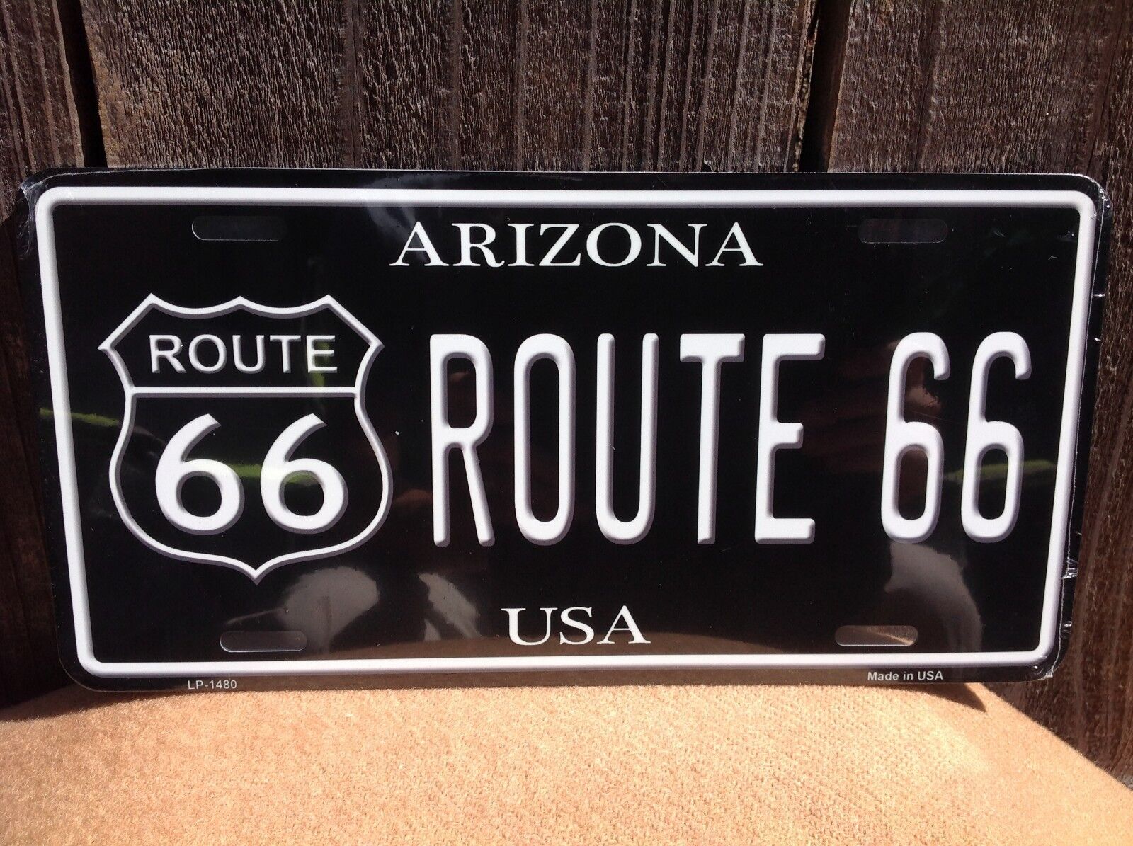 Route 66 Arizona Black White Novelty License Plate Auto Car Vehicle Truck Tag