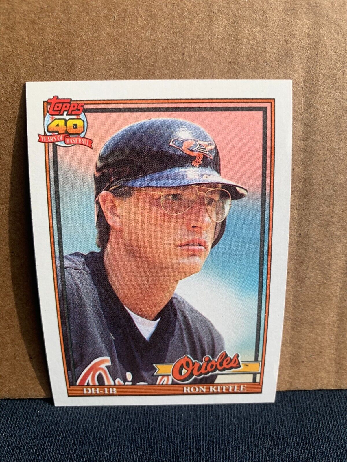 1991 Topps Baseball Card Baltimore Orioles Ron Kittle