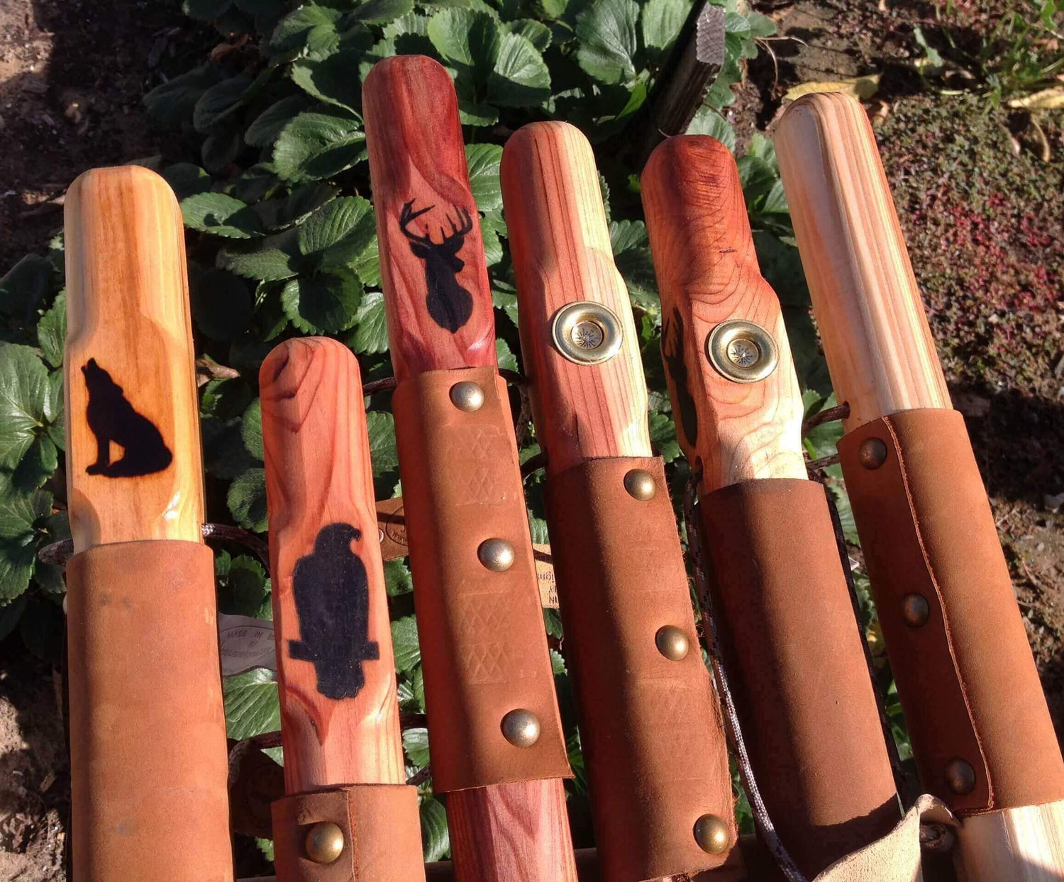 Rugged Terrain Redwood Walking Stick Wood Hiking Staff Hand Carved