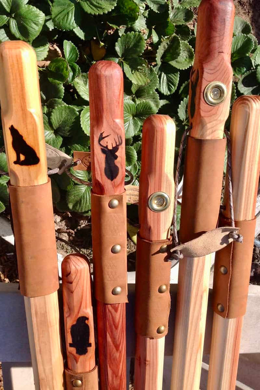 Rugged Terrain Cedar Walking Stick - Handmade Gift