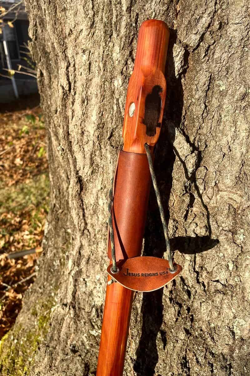 Rugged Terrain Cedar Walking Stick - Handmade Gift