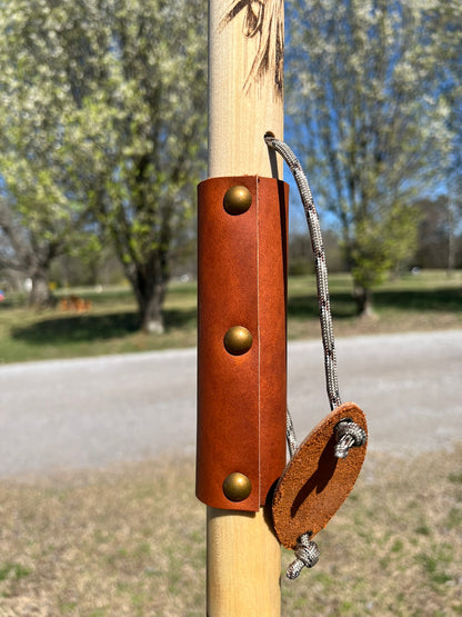 Jesus Carrying Cross, John 3:16, Natural Earth Tones Poplar Wood Walking Stick, Hiking Staff, Bible Verse, Personalized Gift