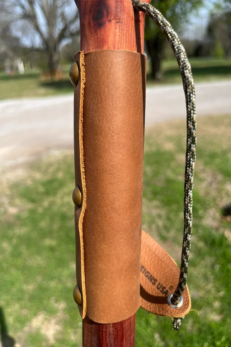 Rugged Terrain Cedar Walking Stick - Plain