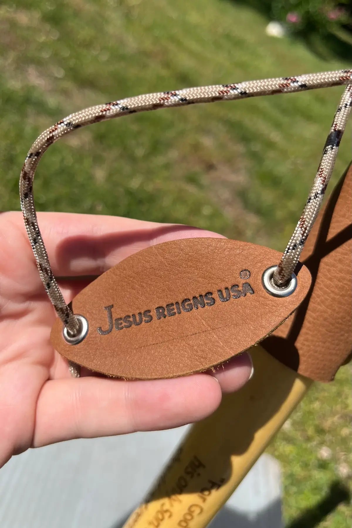 Proverbs 3:5-6 Scripture Wood Walking Stick — Trust in Lord