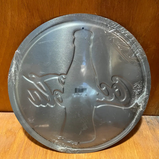 Embossed Coke Bottle Cap Sign - Steel Metal