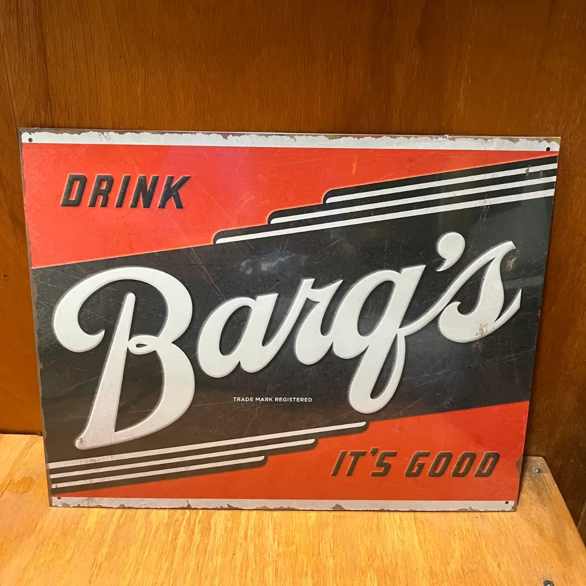 Barq's Root Beer It's Good Sign - Tin Metal