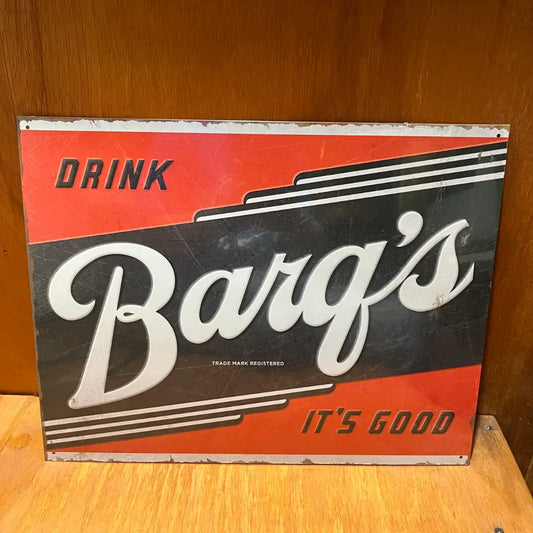 Barq's Root Beer It's Good Sign - Tin Metal