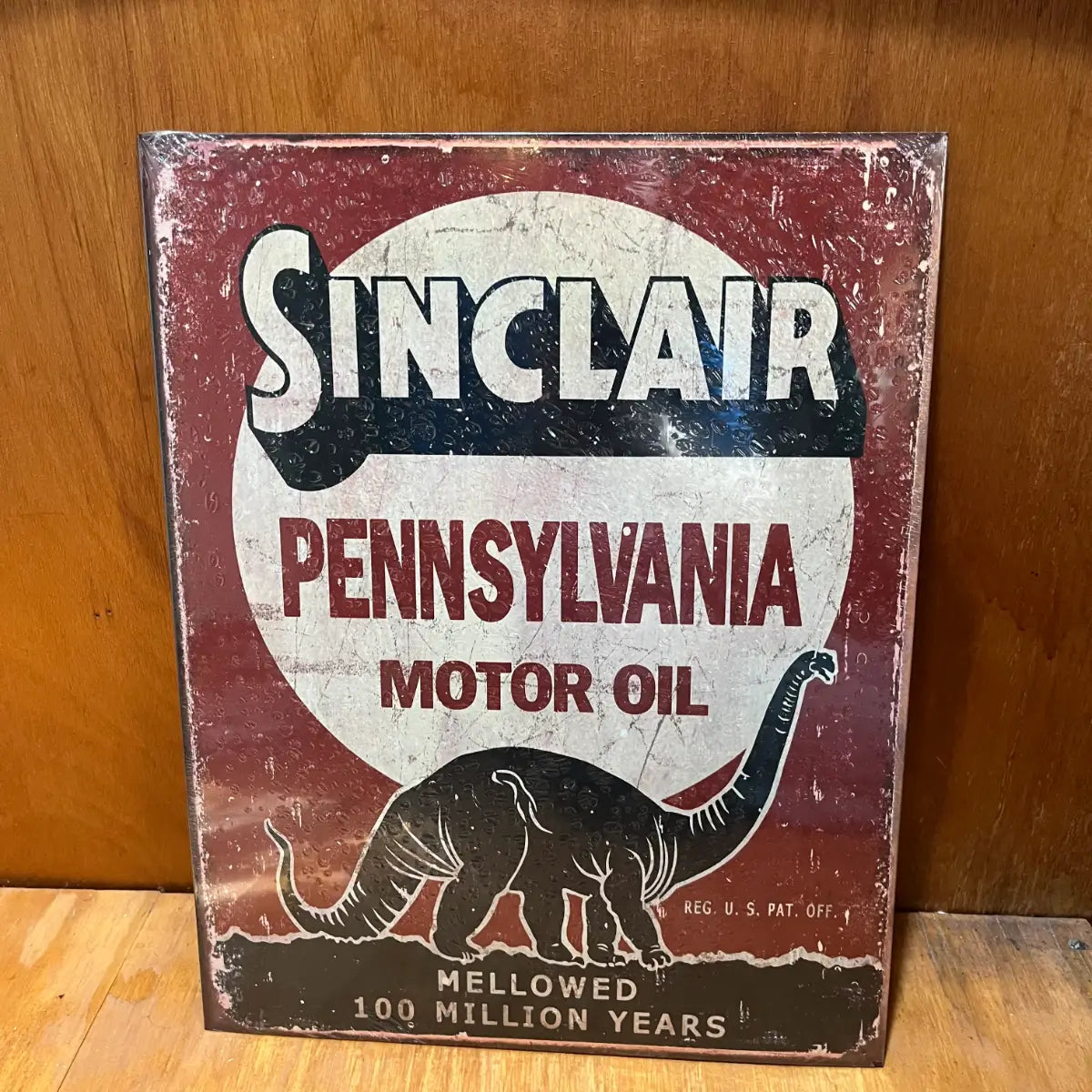Sinclair Pennsylvania Motor Oil Sign - Tin Metal