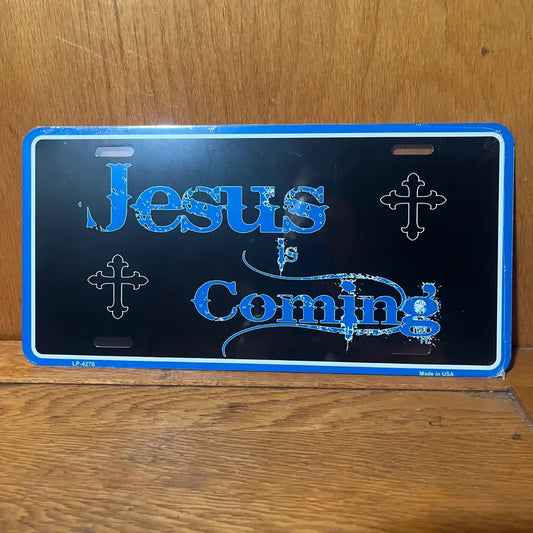 Jesus is Coming - License Plate