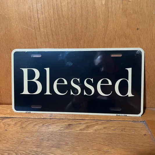 Blessed - License Plate
