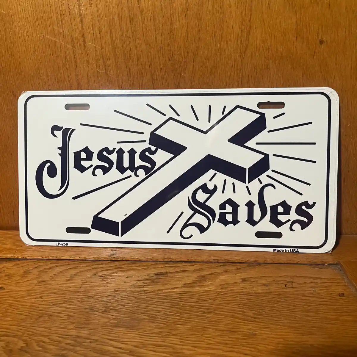 Jesus Saves Cross - License Plate