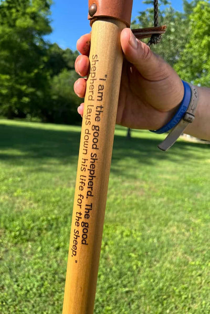 The Good Shepherd, John 10:11 Walking Stick - Hiking Staff
