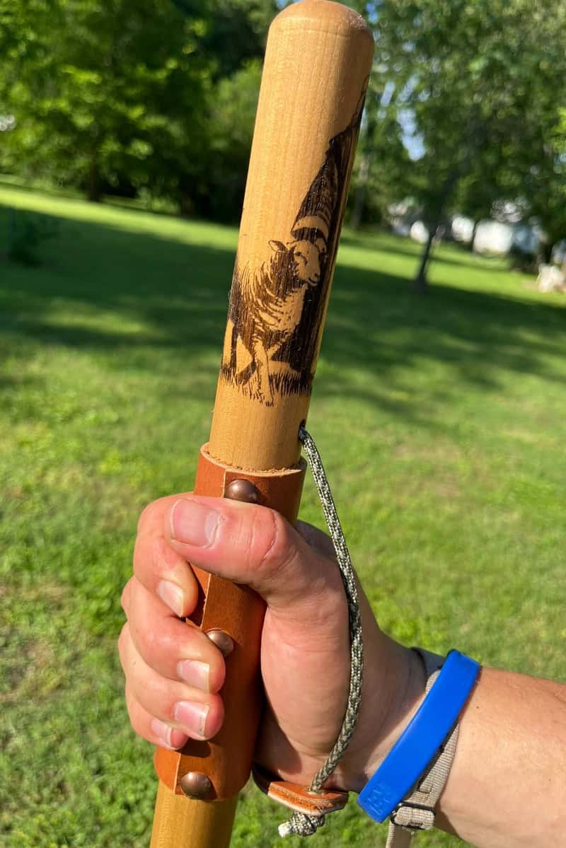 Psalm 23, The Lord is My Shepherd Walking Stick - Hiking Staff