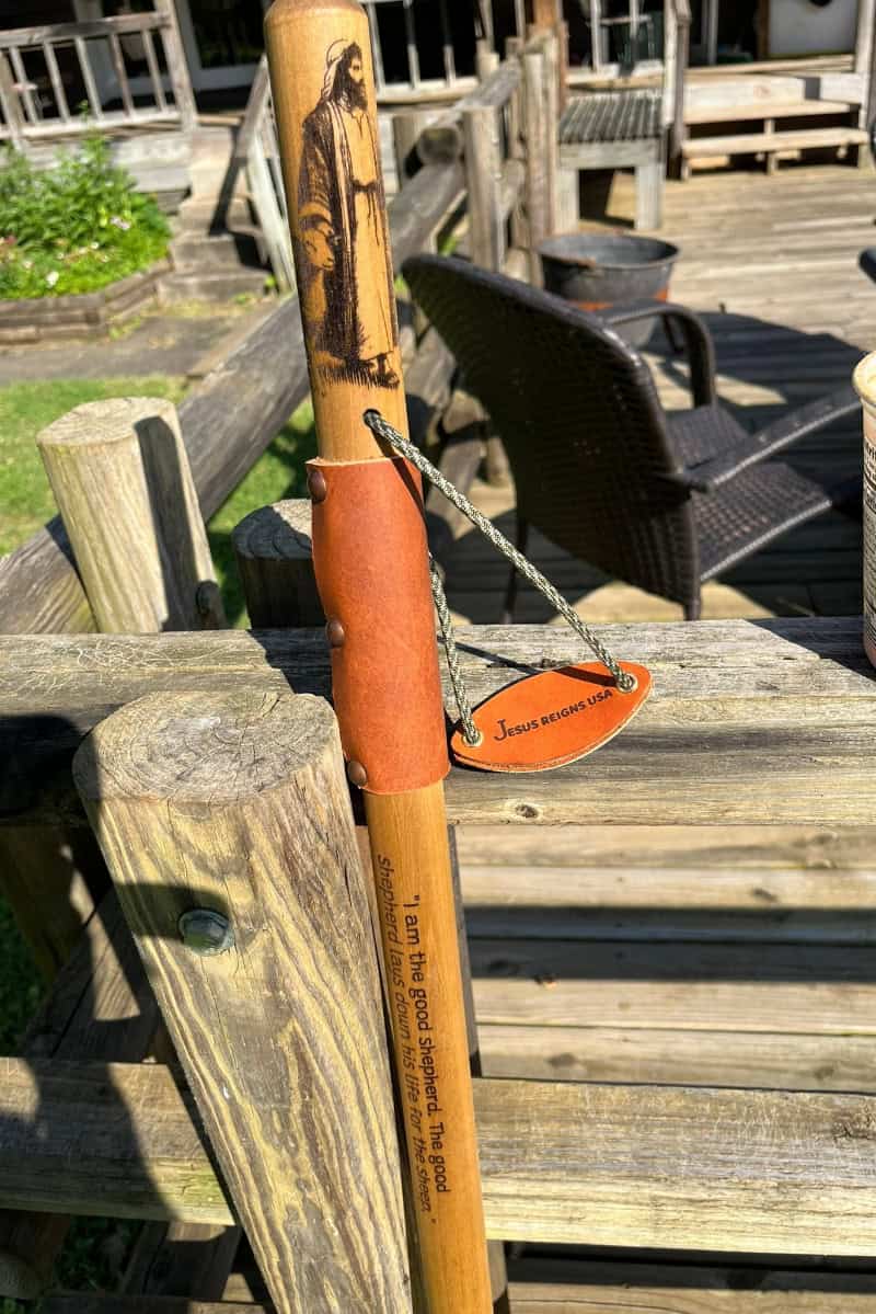 The Good Shepherd, John 10:11 Walking Stick - Hiking Staff