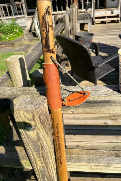 The Good Shepherd, John 10:11 Walking Stick - Hiking Staff