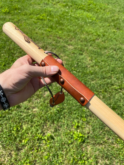 Standing Black Bear, Natural Earth Tones Poplar Wood Walking Stick Hiking Staff Hand Carved Pole, Personalized Gift