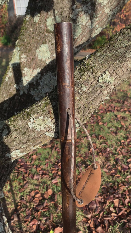100% Vintage - Bamboo Wooden Walking Stick -  Hiking Staff Trekking Pole