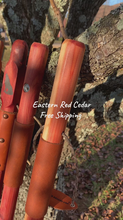 Rugged Terrain Cedar Walking Stick - Handmade Gift