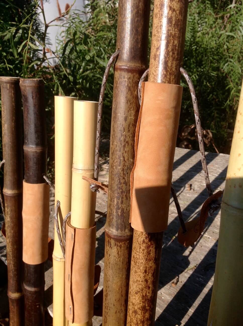 100% Vintage - Bamboo Wooden Walking Stick -  Hiking Staff Trekking Pole